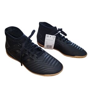 Adidas Predator Boys' Soccer Cleats Size 3 Black Lace Up